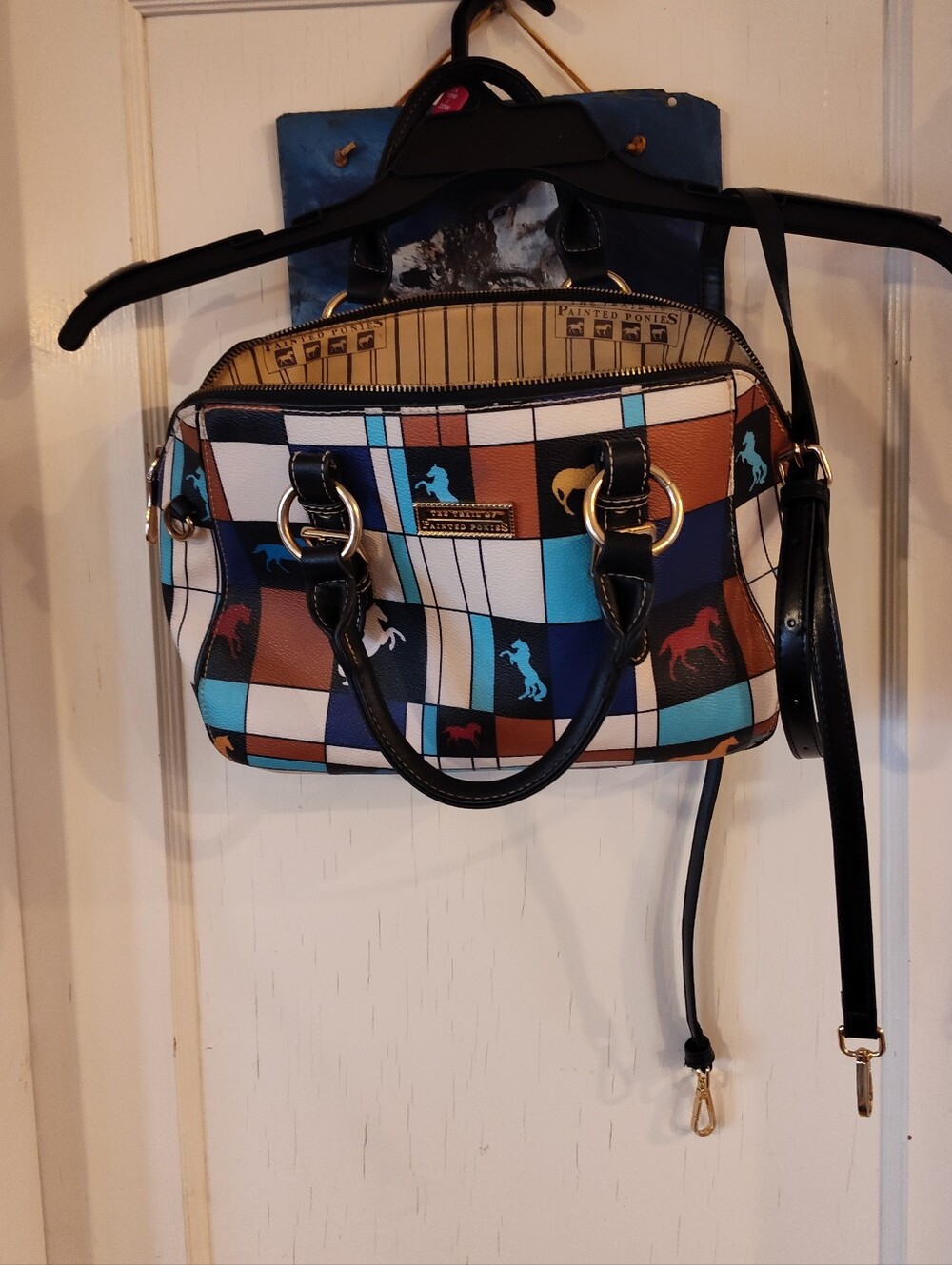 The Trail Of The Painted Ponies Handbag With Crossbody Strap